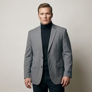NWT Brooks Brothers 1818 Milano Fit Gray Wool Blazer 42R Made in Italy